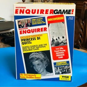 Vintage National Enquirer Tyco Board Game 1991